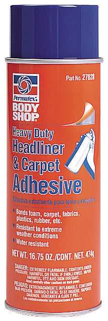 Permatex 27828 Body Shop Heavy Duty Headliner and Carpet Adhesive