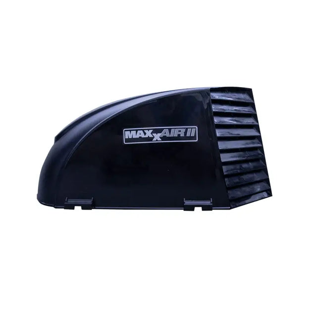 00-933082 Maxxair Vent Maxx II Vent Cover Black, durable RV ventilation protection, enhanced airflow design, sleek black finish.