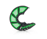 Acerbis X-Brake Vented Disc Cover - Black/Green - RV and Auto Parts