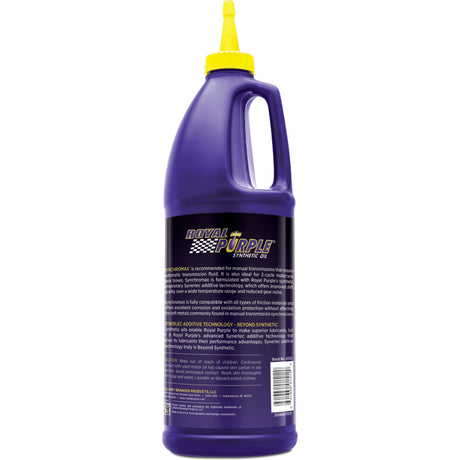 Royal Purple Synchromax Synthetic Manual Transmission Fluid - 1 Quart - RV and Auto Parts