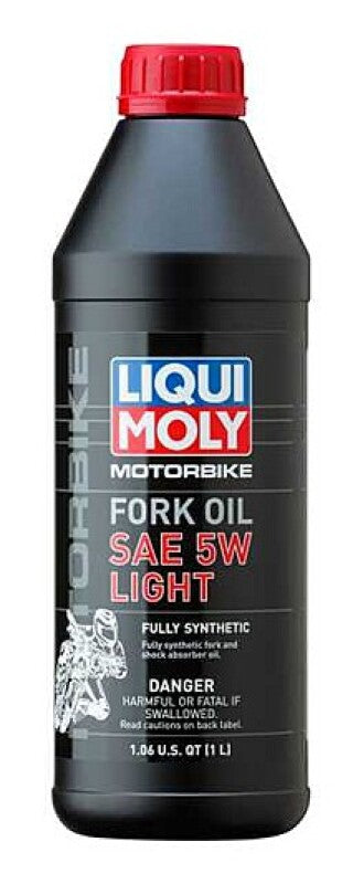 LIQUI MOLY 1L Motorbike Fork Oil SAE 5W Light - LIQUI MOLY