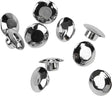 HARDDRIVE 03-0107-10 Handlebar Clamp Plug Caps Chrome 10/Pk