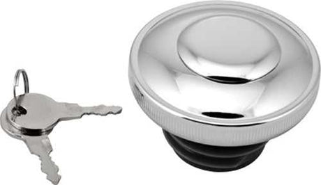 HARDDRIVE 03-0318A-B Gas Cap Screw In W/Lock&Cover Non Vented Chrome 82 95