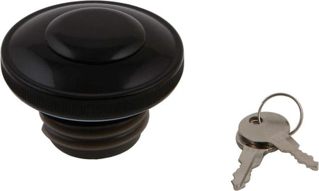 HARDDRIVE 03-0320AB-A Gas Cap Screw In W/Lock&Cover Vented Black