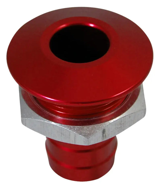 04-03-027 Billet Thru Hull Water Fitting Bilge Pump Outlet Red - Thru-Hull Fittings