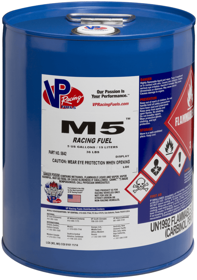 5842 Vp Racing M5 Vp Fuel 5 Gal Pail - RV and Auto Parts