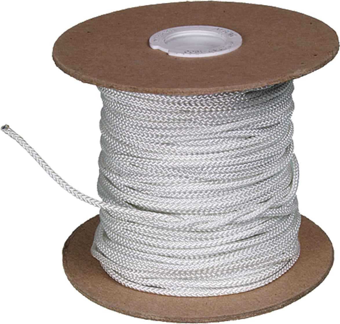 05-200 Nylon Starter Rope Tight Weave White 1/8"X250'