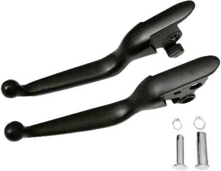 053579 Smooth Lever Set `18 Up St Matte Black