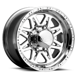 Raceline 888 Renegade 16x8in / 8x165.1 BP / 0mm Offset / 130.81mm Bore - Polished Wheel