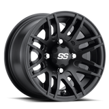 ITP SS 316 14x7 / 4x156 BP / 4+3 Offset Matte Black Wheel - ITP