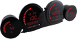 BA064921 Koso 4 Piece Red Led Gauges `14-22 Flht Flhx Fltr - RV and Auto Parts