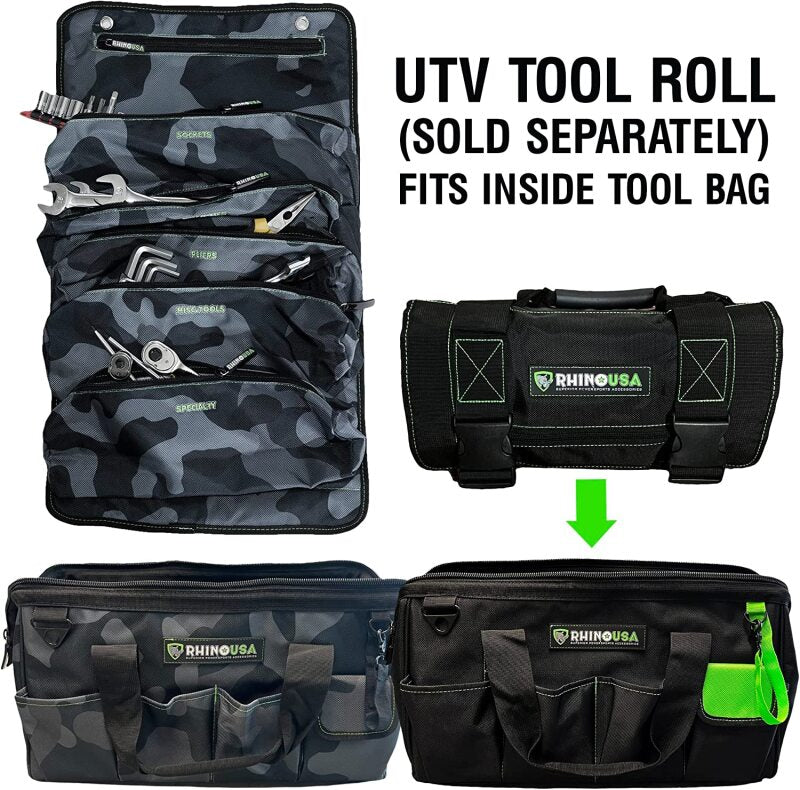 Rhino USA Heavy Duty Tool Bag (Black) - Rhino USA