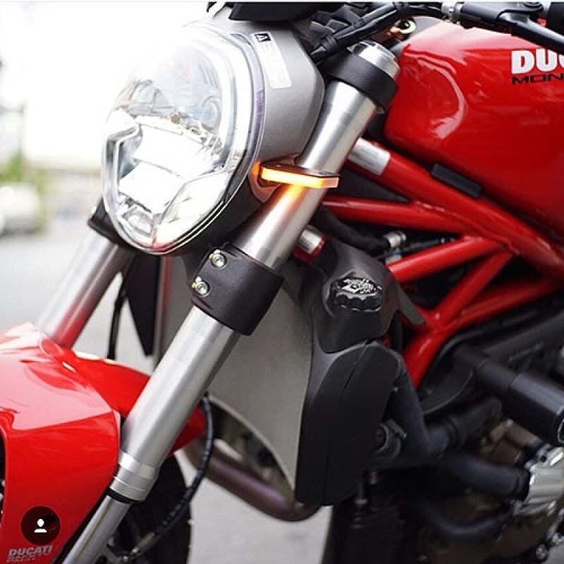 New Rage Cycles 14-17 Ducati Monster 821 Front Turn Signals - RV and Auto Parts