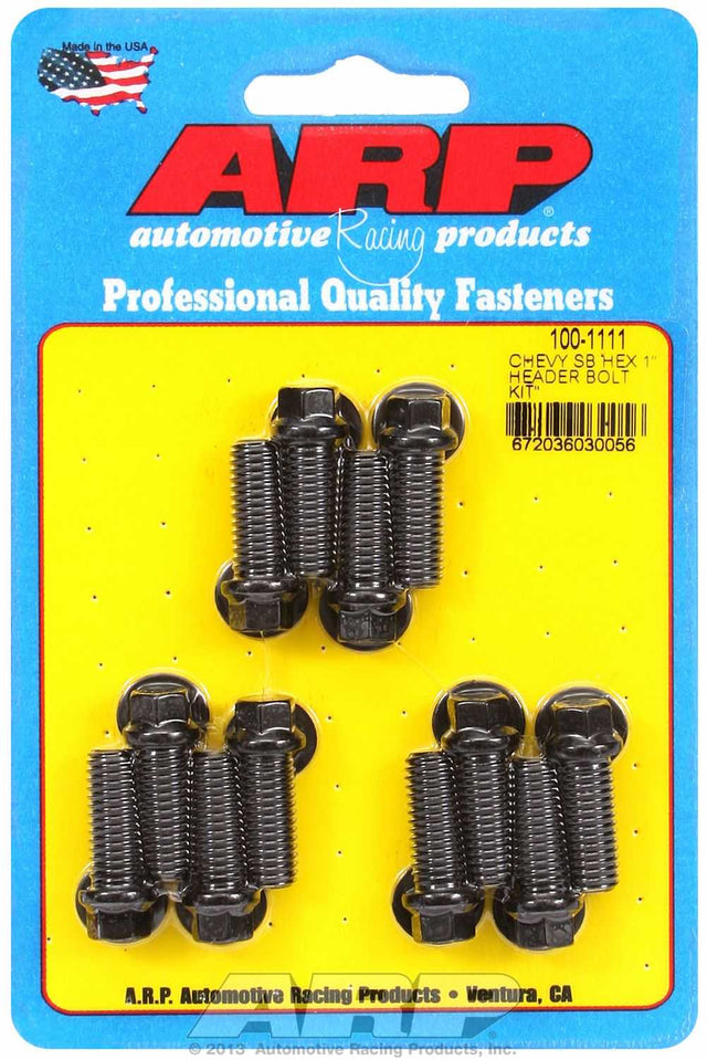 100-1111 ARP Fasteners Exhaust Header Bolt For Use With Chevy Small