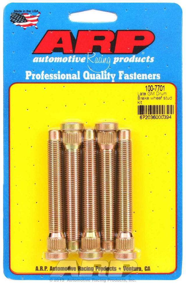 100-7701 ARP Fasteners Wheel Stud 7/16 Inch - 20 Thread Size