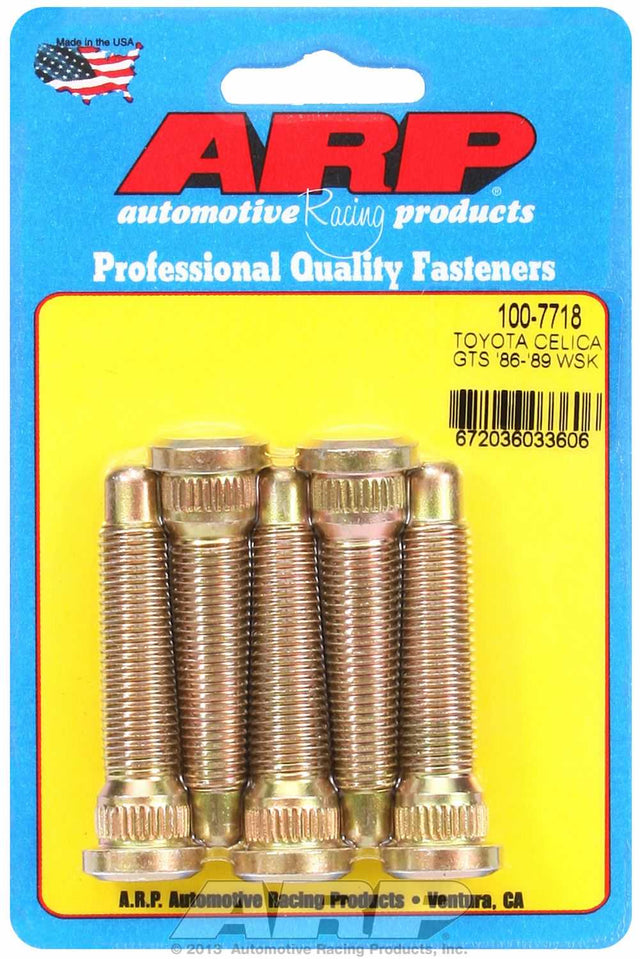 100-7718 ARP Fasteners Wheel Stud 12 Millimeter x 1.5 Inch Thread Size