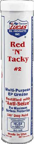 LUCAS 10005-30 Red 'N' Tacky #2 Grease 14.5oz Cartridge