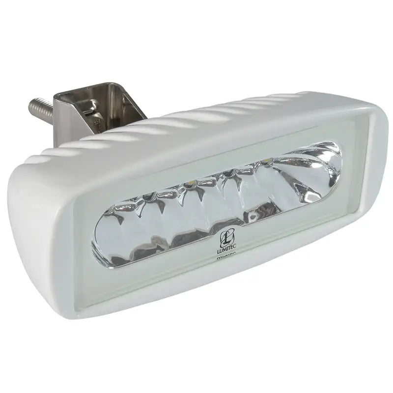 101102 Lumitec Flood Lght Caprera2 Bracket Wht/Blu - Spotlight