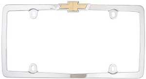 10437 Cruiser License Plate Frame Chevy Yellow Bowtie