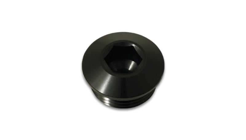 Vibrant 10990 Vibrant Aluminum 34AN ORB Low Profile Port Plug - Anodized Black