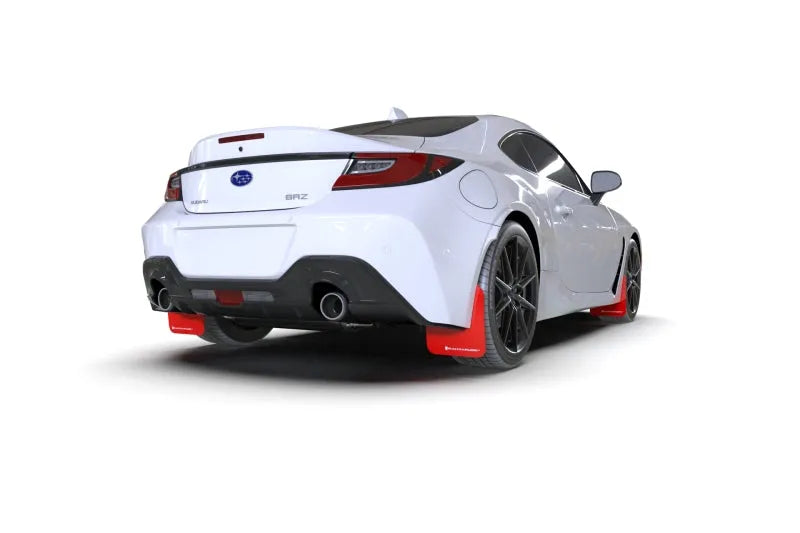 Rally Armor 2022+ Subaru BRZ / 2022+ Toyota GR86 Red UR Mud Flap w/ White Logo