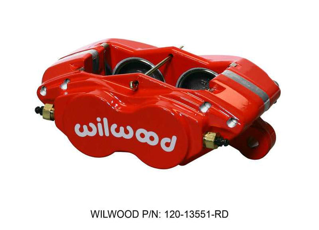 Wilwood 120-13551-RD Wilwood Caliper-Forged Dynalite-M-Red 1.75in Pistons 1.00in Disc