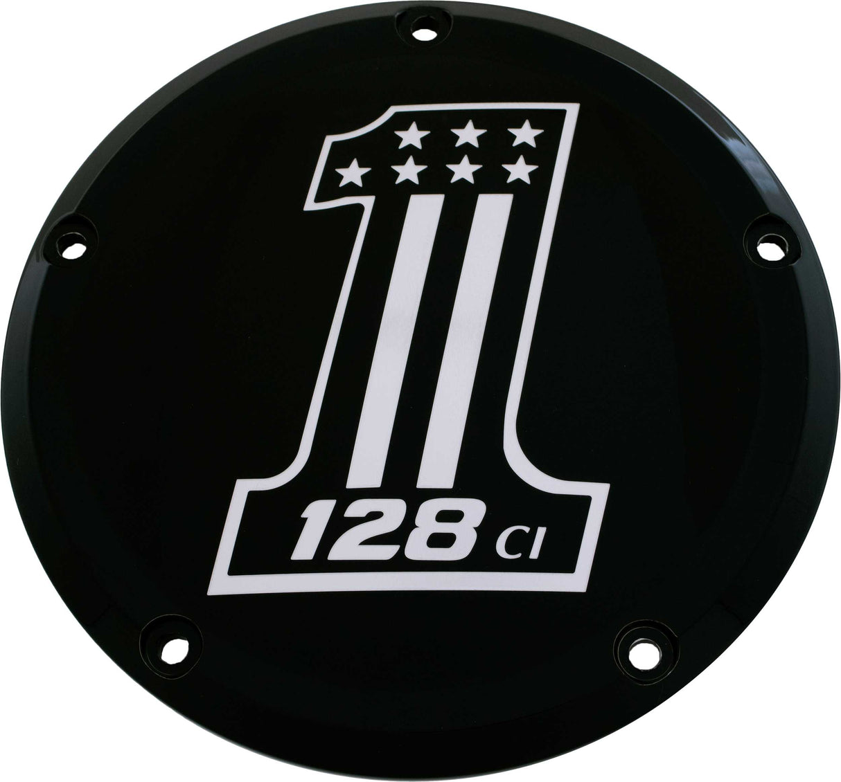 CUSTOM ENGRAVING 128-14-67BG 6 M8 Softail Derby Cover 128 Black