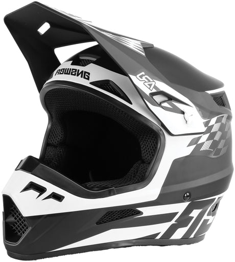 Answer AR1 Sweep Helmet Black/White Youth - Large - Answer