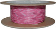 NWR-109-100-20 Namz Custom Cycle 100' Spool 20-Gauge Wire (Pink/White Stripe) - RV and Auto Parts