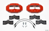 Wilwood 140-10789-R Wilwood D8-4 Front Caliper Kit Red Corvette C2 / C3 65-82