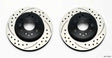 Wilwood 140-11739-D Wilwood Rotor Kit Rear-Drilled 65-82 Corvette C2/C3 (1Pc Rotors)