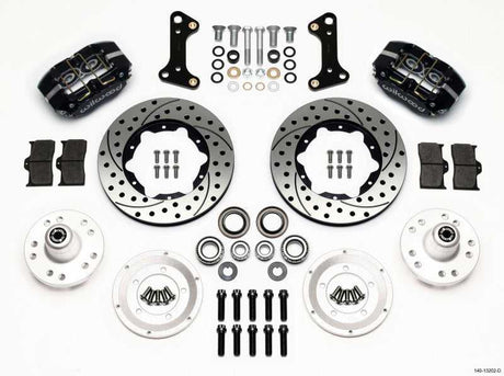 Wilwood 140-13202-D Wilwood Dynapro Dust-Boot Front Kit 11.00in Drilled 67-69 Camaro 64-72 Nova Chevelle