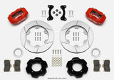 Wilwood 140-13379-R Wilwood Forged Dynalite Front Hat Kit 11.00in GT Rotor Red 95-05 Miata