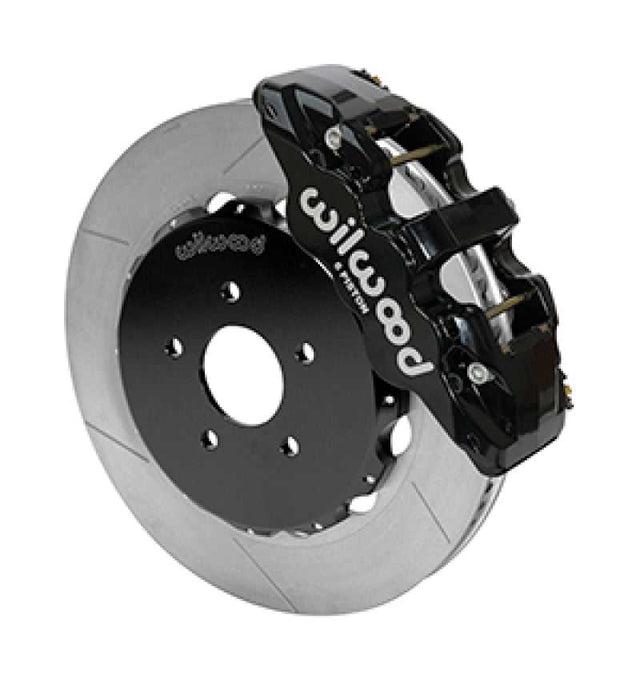 Wilwood 140-14819 Wilwood 09-13 Nissan 370Z/G37 Aero6 Big Brake Front Brake Kit - Slotted (Black)