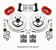 Wilwood 140-15272-R Wilwood Forged Dynalite-M Front Kit 11.00in 1 PC Rotor&Hub Red 67-69 Camaro 64-72 Nova Chevelle