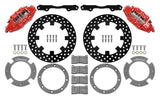 Wilwood 140-16628-DR Wilwood 17-21 Can-Am X3RS Red Front Kit 11.25in - Drilled Rotors