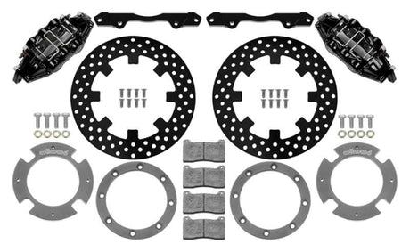 Wilwood 140-16629-D Wilwood 17-21 Can-Am X3RS Black Rear Kit 11.25in - Drilled Rotors