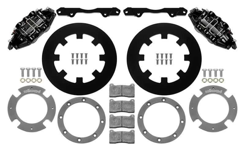 Wilwood 140-16629 Wilwood 17-21 Can-Am X3RS Black Rear Kit 11.25in - Undrilled Rotors