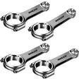 Manley Performance 14032-4 Manley Mazda Speed 3 MZR 2.3L DIDSI Turbo 22.5mm Pin H-Beam Connecting Rod Set