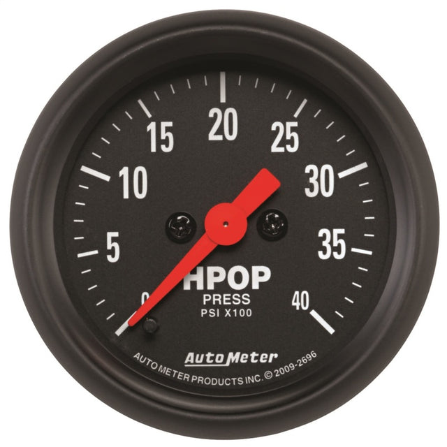 Autometer Z Series 2-1/16in 4K PSI High Pressure Oil Pump Gauge w/ Digital Stepper Motor - 2696