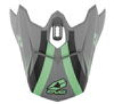 EVS T3 Works Visor - Matte Grey/Green/Black - EVS