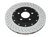 DBA 2022+ Volkswagen Golf R Mk8 5000 Series Cross Drilled & Dimpled 2 Piece Front Brake Rotor - 53927SLVXD