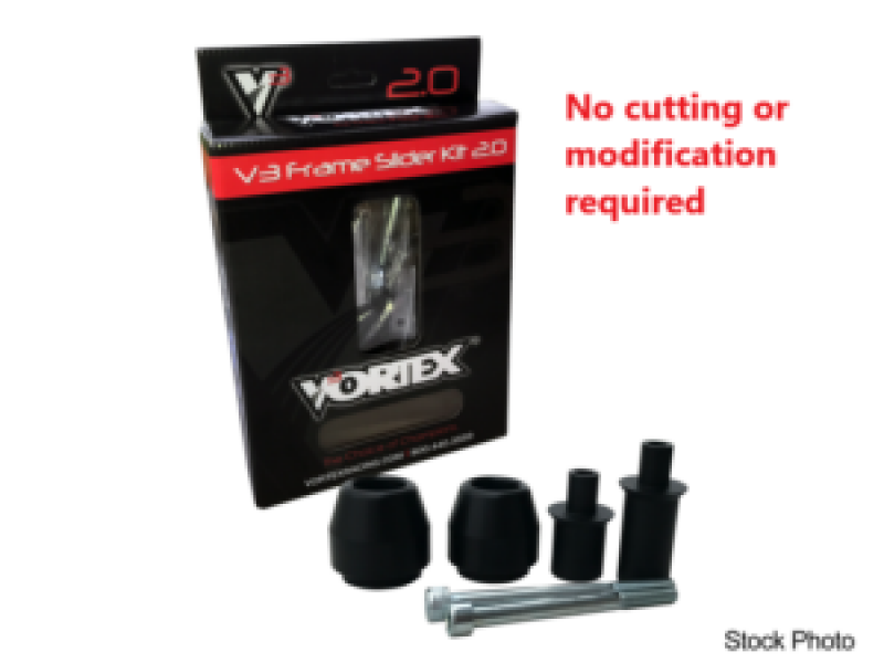 Vortex Racing 13-19 Kawasaki ZX 6 R 636 V3 2.0 Frame Slider Kit- No Cut