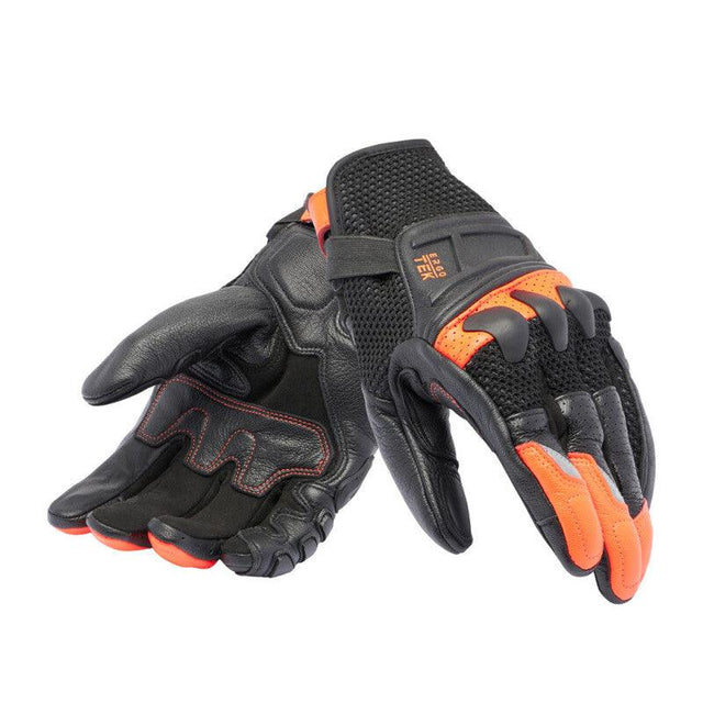 Dainese X-Ride 2 Ergo-Tek Gloves Black/Red-Fluorescent - Large - RV and Auto Parts