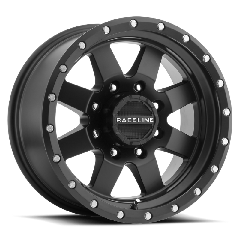 Raceline 935B Defender 16x6.5in / 6x130 BP / 45mm Offset / 84.1mm Bore - Satin Black Wheel