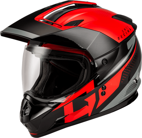 A11161203 Gmax Gm-11 Decima Helmet Black/Red/Grey Xs - RV and Auto Parts