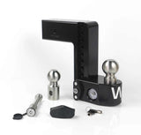 Weigh Safe 8in Drop Hitch w/Built-in Scale & 3in Shank (8K/21K GTWR) w/WS05 - Black Cerakote - RV and Auto Parts