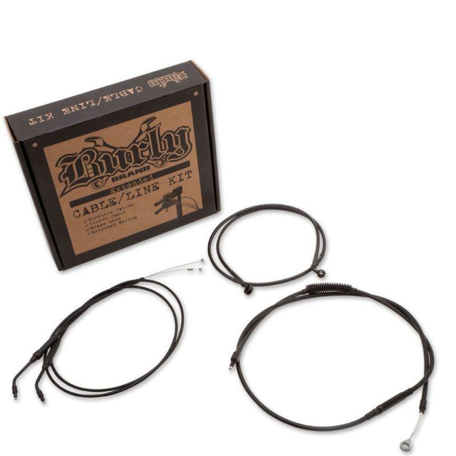 Burly Brand Control Kit Clubman Bar - Black - RV and Auto Parts