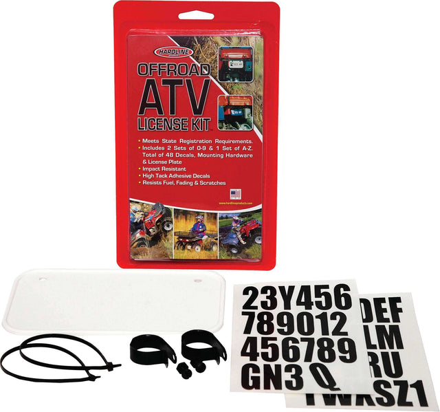 2340W Atv License Plate Kit White