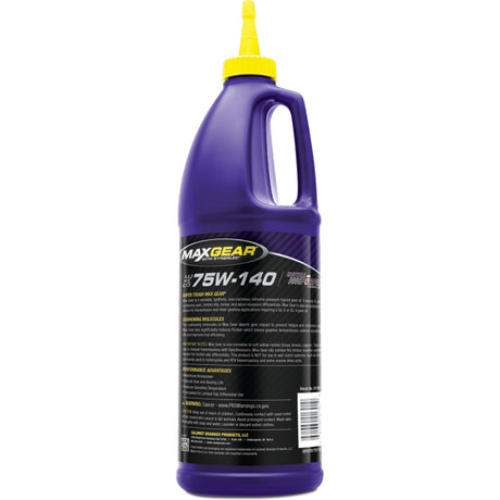 Royal Purple Max Gear Synthetic 75W-140 Gear Oil - 1 Quart - RV and Auto Parts